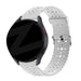 Bandz Correa silicona con estampado floral Xiaomi Amazfit Bip (blanco)