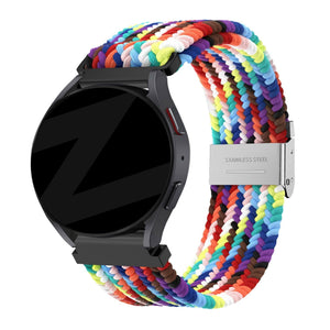 Bandz Correa nylon tejida Amazfit Cheetah 2 Pro (arcoíris)