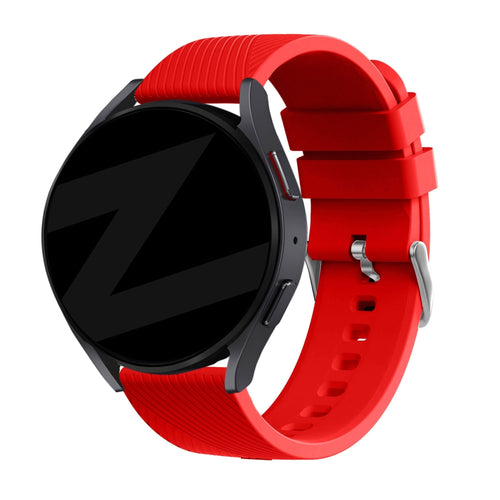Bandz Correa silicona 'Deluxe' Amazfit Active 3 Premium (rojo)