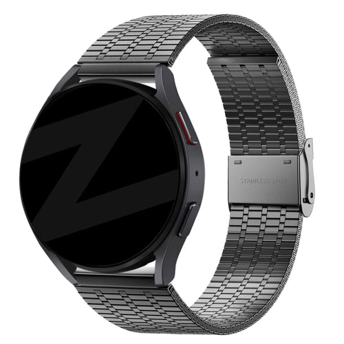 Bandz Correa acero ajustable Oozoo Smartwatch 20mm (negro)