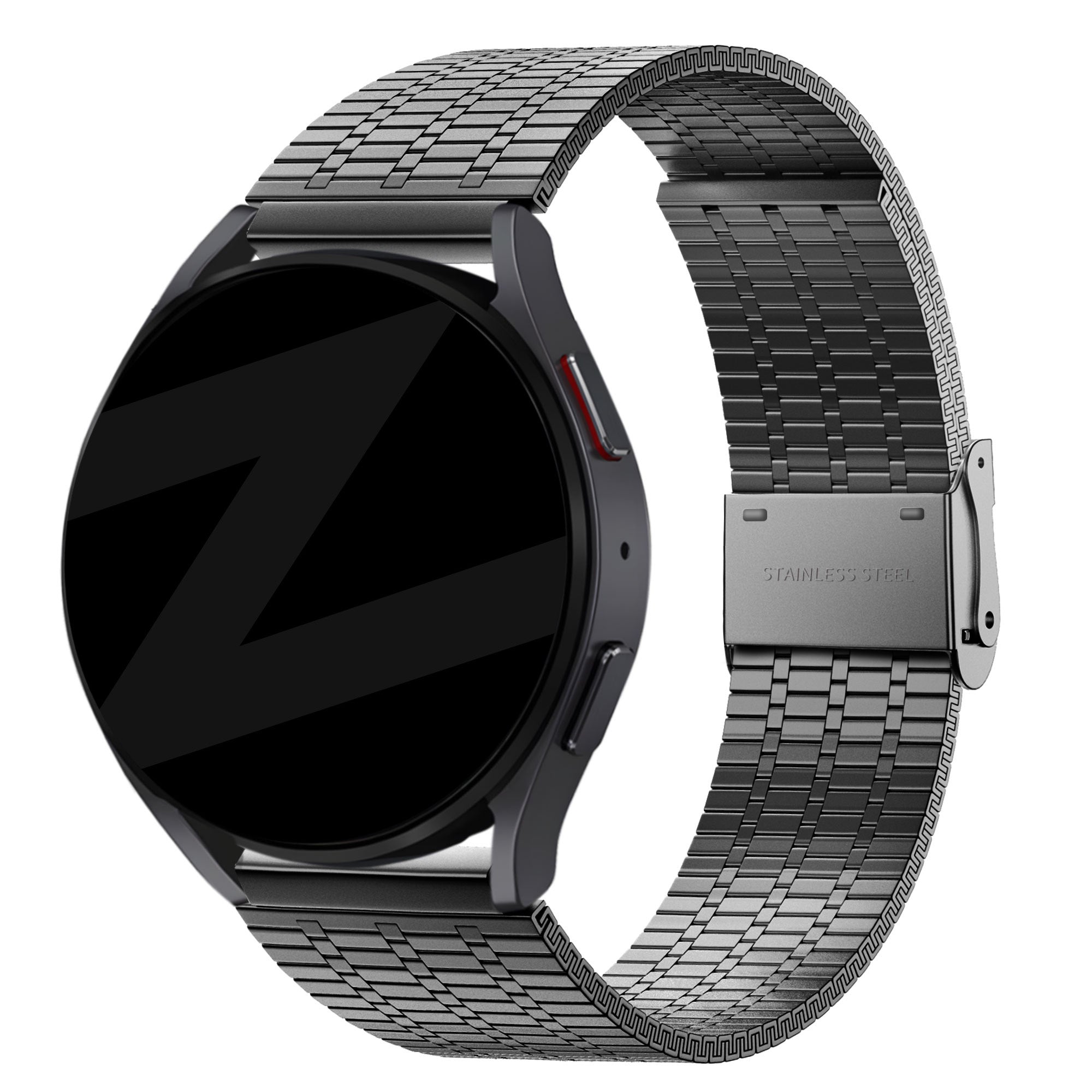Bandz Correa acero ajustable Garmin Vivomove Trend (negro)