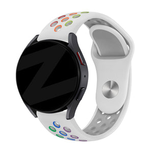 Bandz Correa deportiva 'Deluxe' Amazfit Cheetah 2 Pro (blanco/arcoíris)