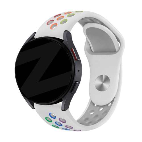 Bandz Correa deportiva 'Deluxe' Amazfit Cheetah 2 Pro (blanco/arcoíris)