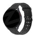 Bandz Correa silicona con estampado floral Amazfit Bip U (Pro) (negro)
