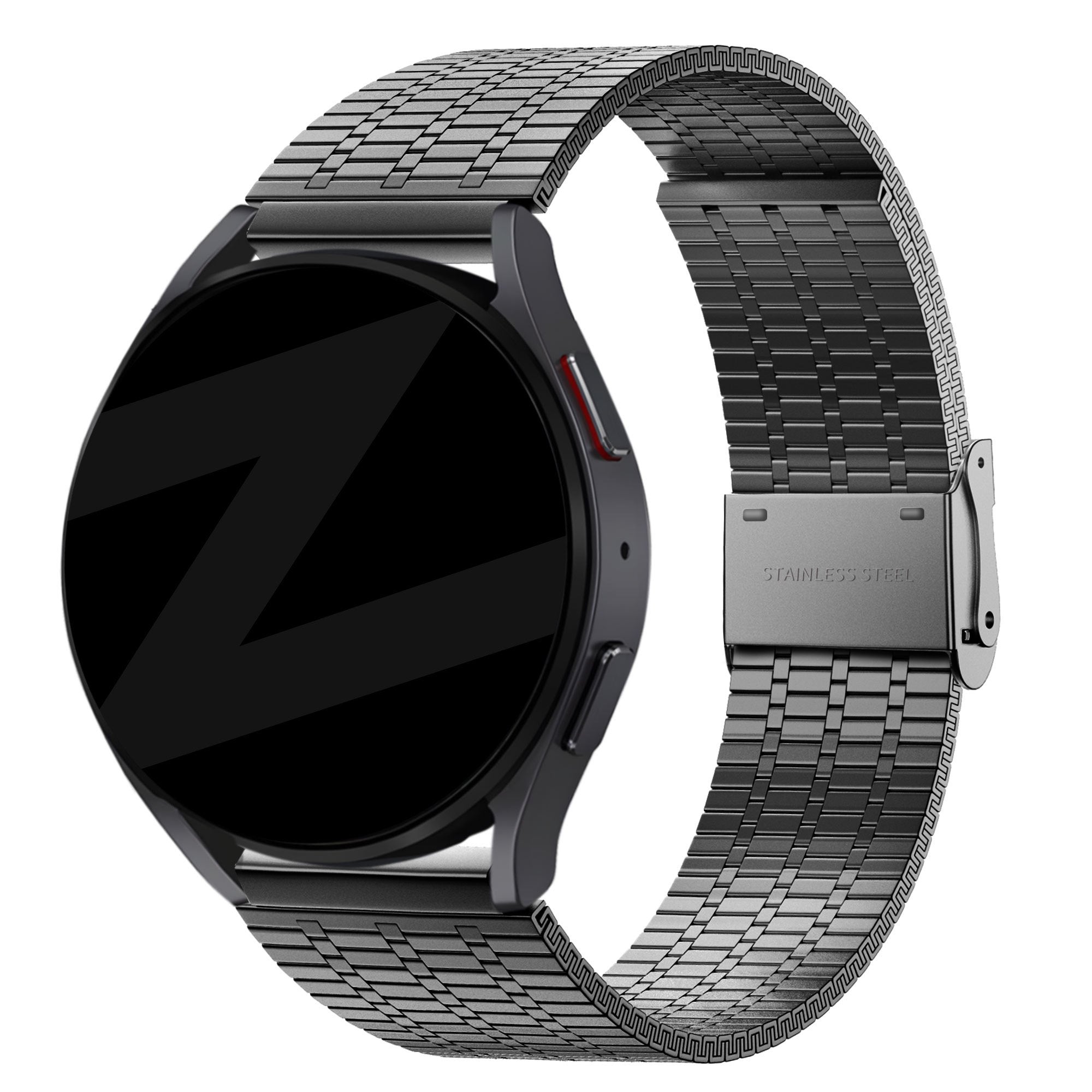 Bandz Correa acero ajustable Garmin Vivomove Luxe (negro)