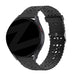 Bandz Samsung Galaxy Watch 3 41mm Silicone Strap with Cutouts (Black)