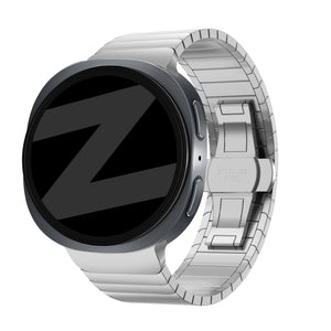 Bandz Samsung Galaxy Watch 8 Classic Steel Strap 'One Bead' (Silver)