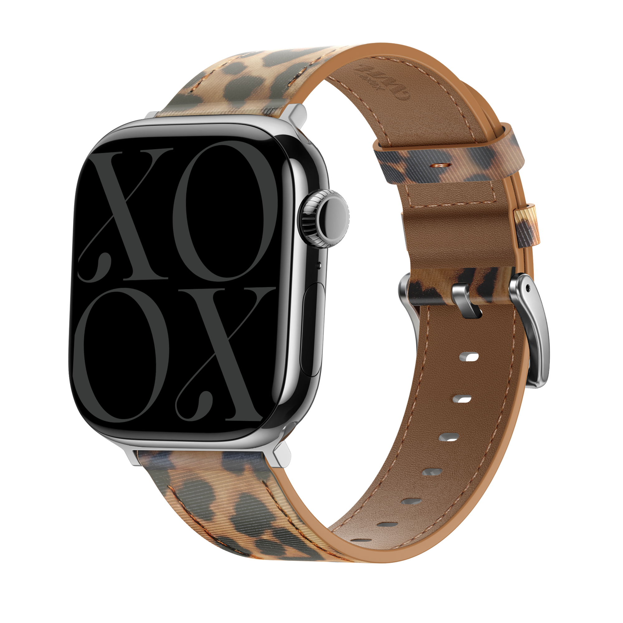 xoxo Wildhearts Correa cuero Apple Watch (Leopardo)
