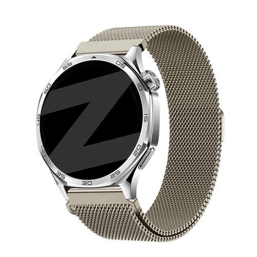 Bandz Xiaomi Mi Watch 'One Push' Milanese Strap (Titanium)