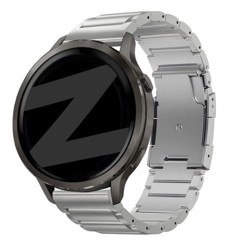 Bandz Garmin D2 Air X15 Titanium Link Strap (Silver)