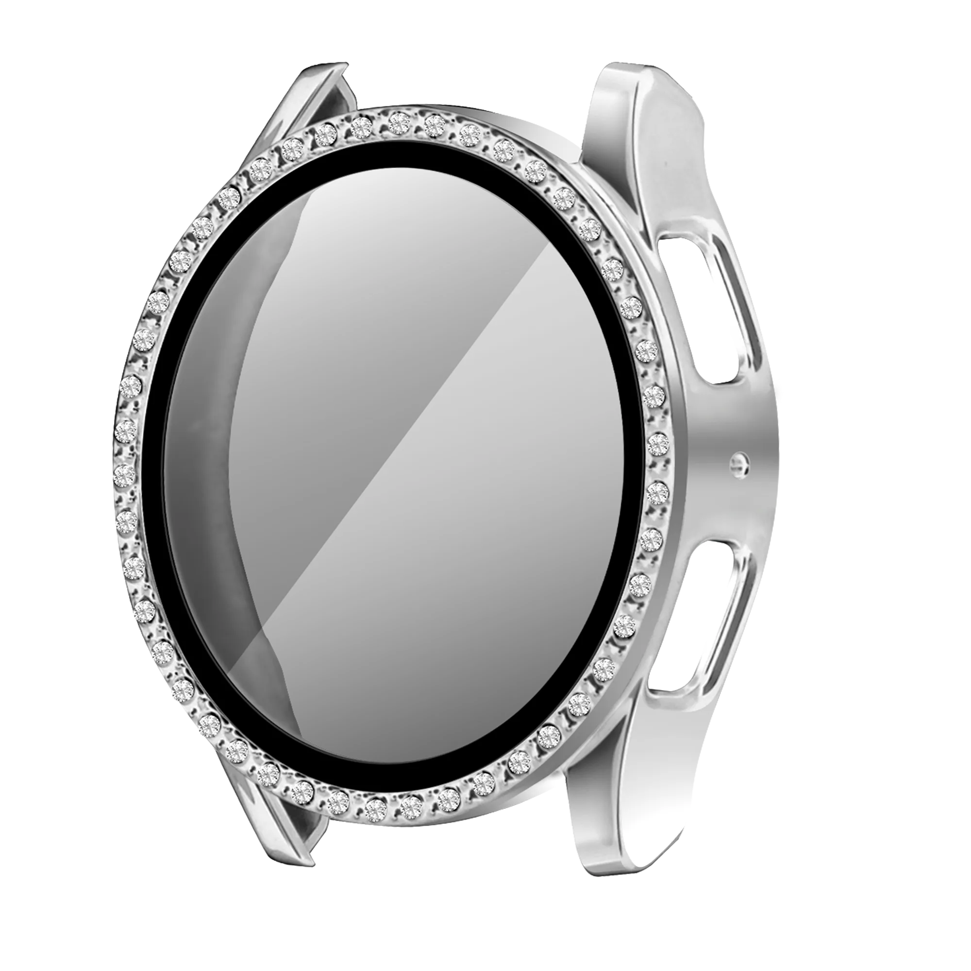 Funda diamante con vidrio Samsung Galaxy Watch 7 - 40mm (plateado)