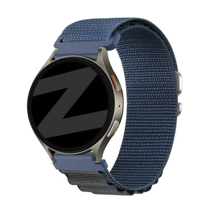 Bandz Samsung Galaxy Watch Active Alpine Nylon Strap (Greyblue)