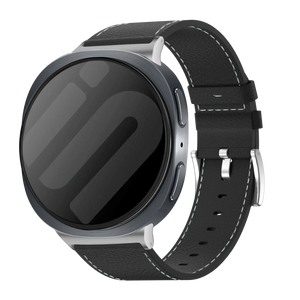 Correa cuero granulado Samsung Galaxy Watch 8 Classic (negro)