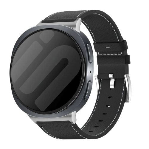 Correa cuero granulado Samsung Galaxy Watch 8 Classic (negro)