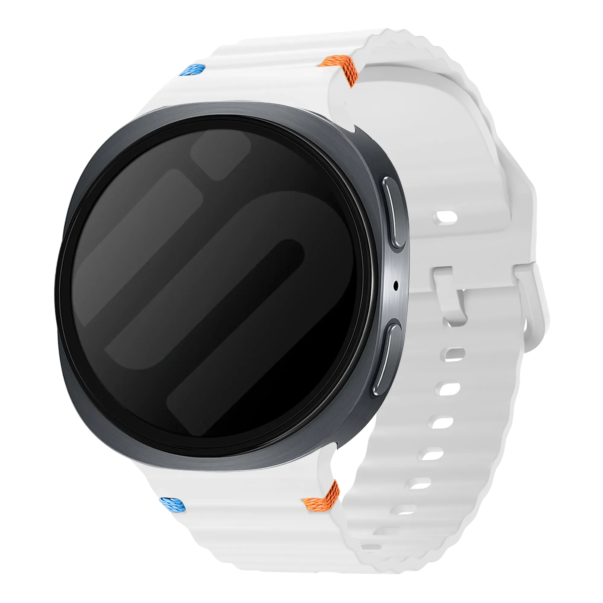 Correa silicona ondulada Samsung Galaxy Watch 8 - 44mm (blanco)