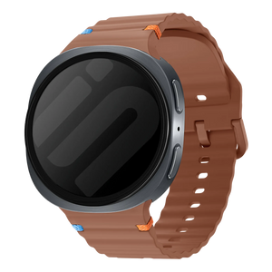 Correa silicona ondulada Samsung Galaxy Watch 8 Classic (marrón)