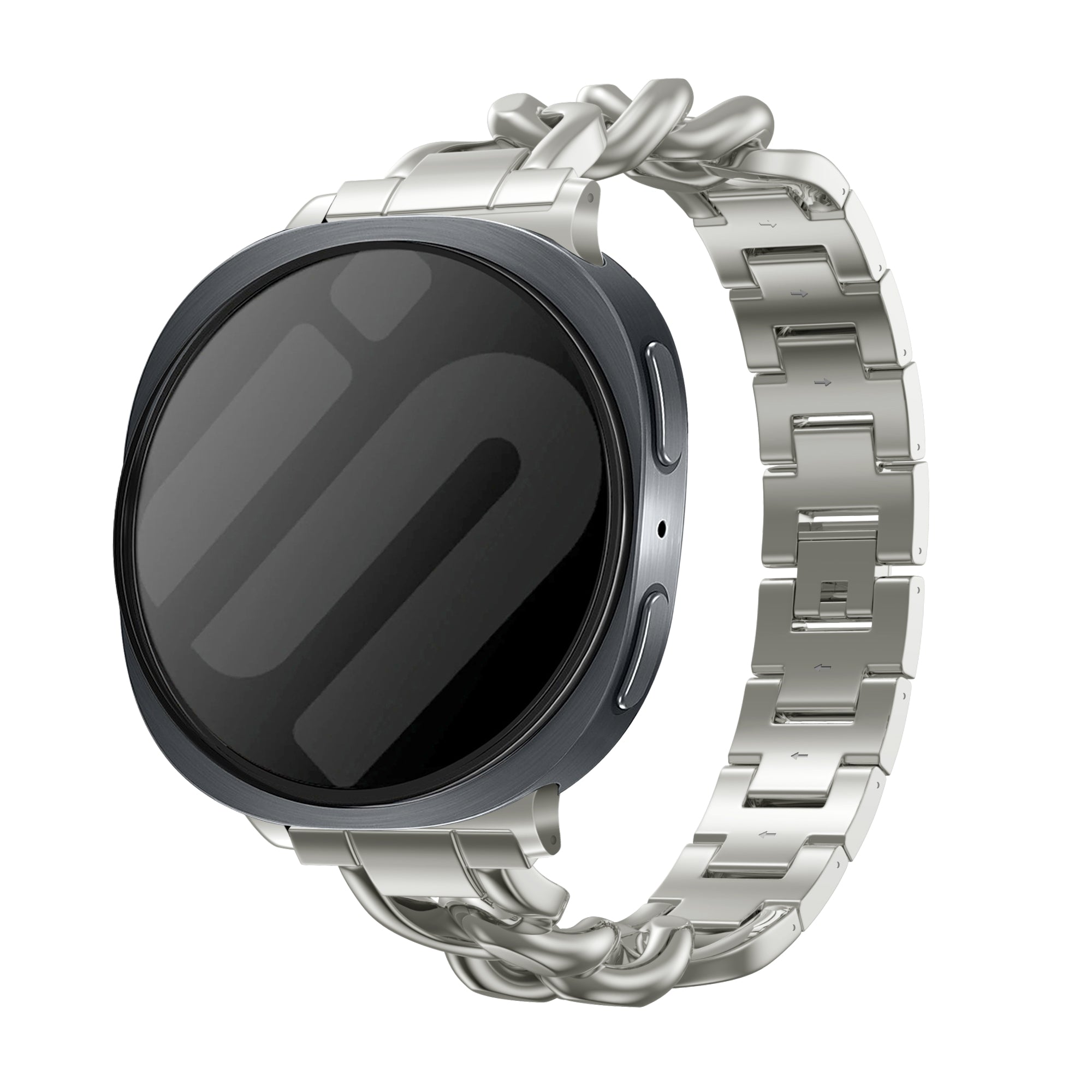 Correa acero cadena Samsung Galaxy Watch 8 - 40mm (blanco estrella)