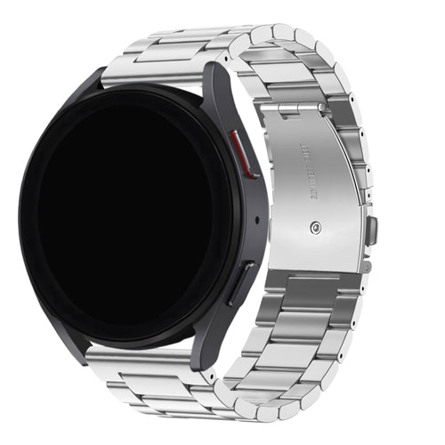 BALR Samsung Galaxy Watch 4 44mm Steel Link Strap (Silver)