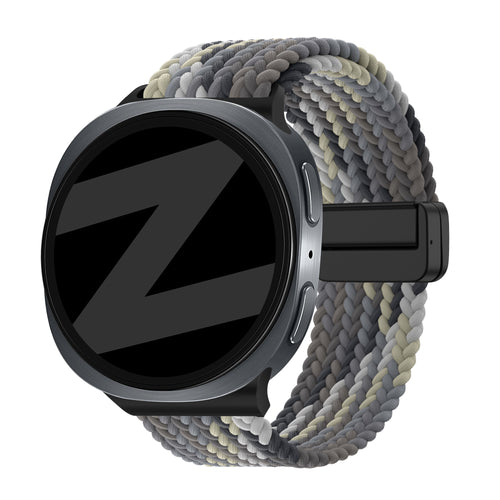 Bandz Correa trenzada magnética Samsung Galaxy Watch 8 Classic (mandala negro)