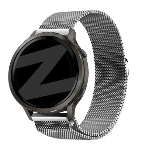 Bandz Garmin Forerunner 70 Milanese Loop Strap (Silver)