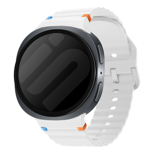Correa silicona ondulada Samsung Galaxy Watch 8 - 40mm (blanco)