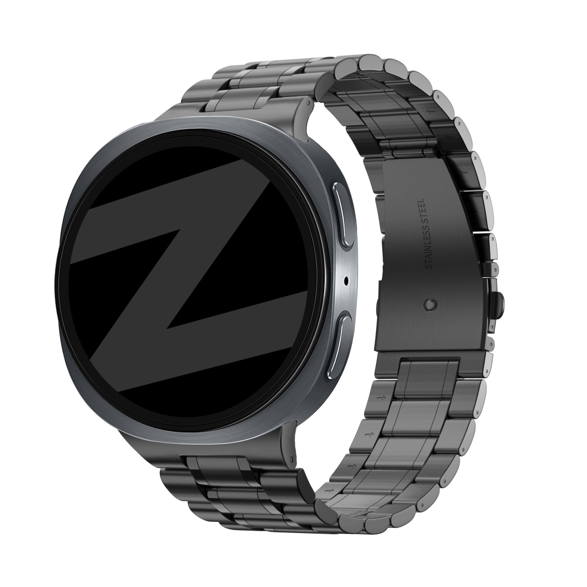 Bandz Samsung Galaxy Watch 8 Classic Steel Strap 'Deluxe' (Black)