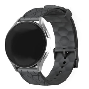 ICE Smart TKS Rectangular 1.41 Silicone Strap Hexagons (Black)