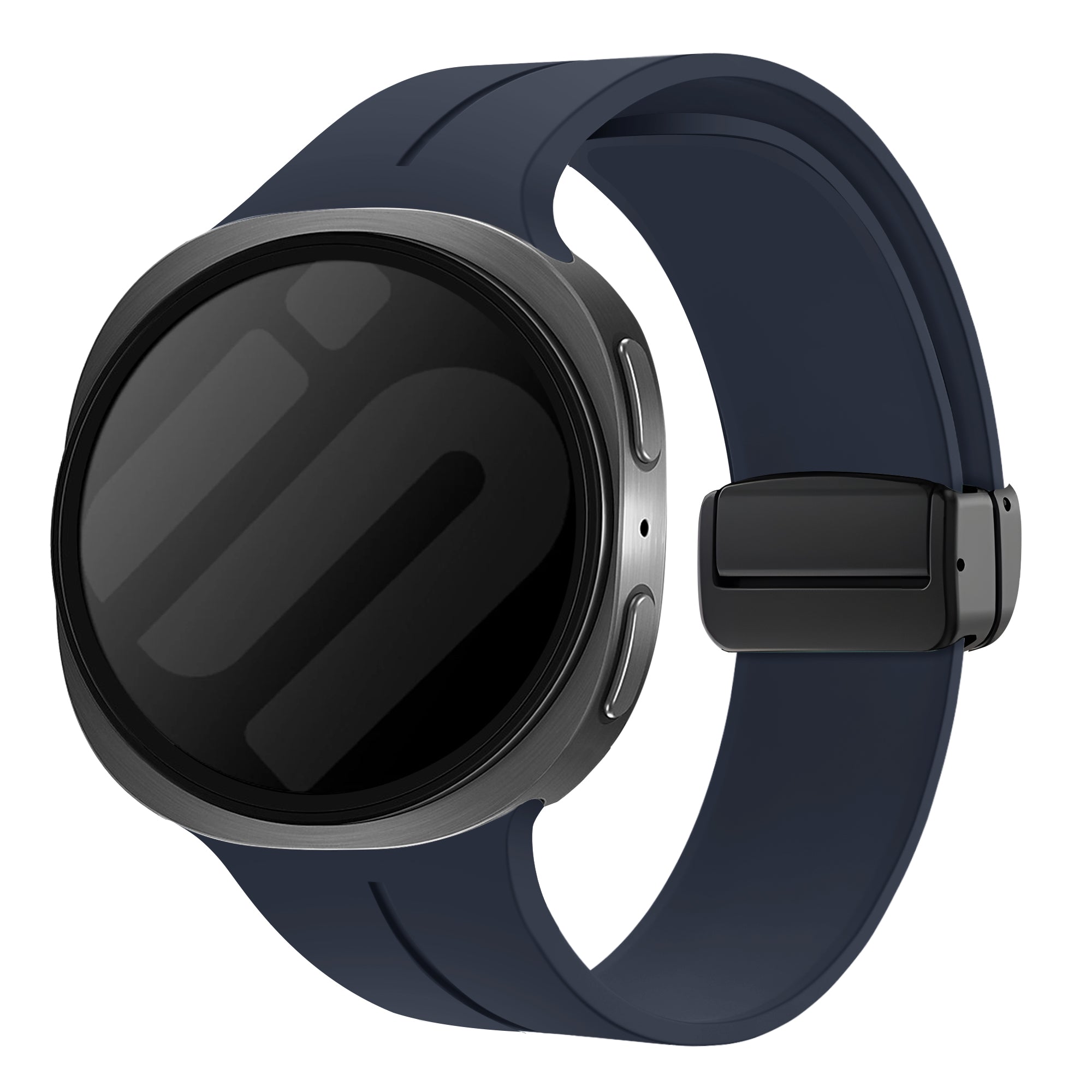 Correa silicona con hebilla Samsung Galaxy Watch 8 Classic (azul oscuro)
