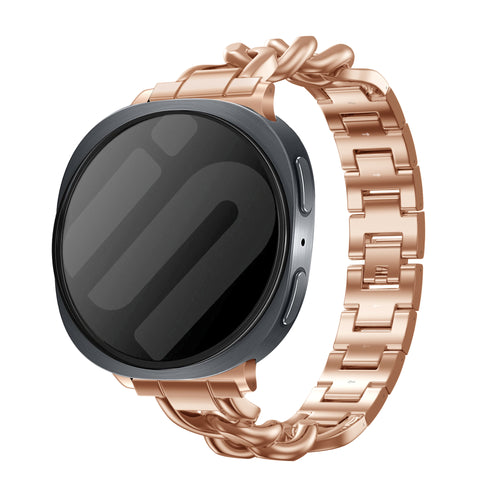 Correa acero cadena Samsung Galaxy Watch 8 - 40mm (rosa-dorado)