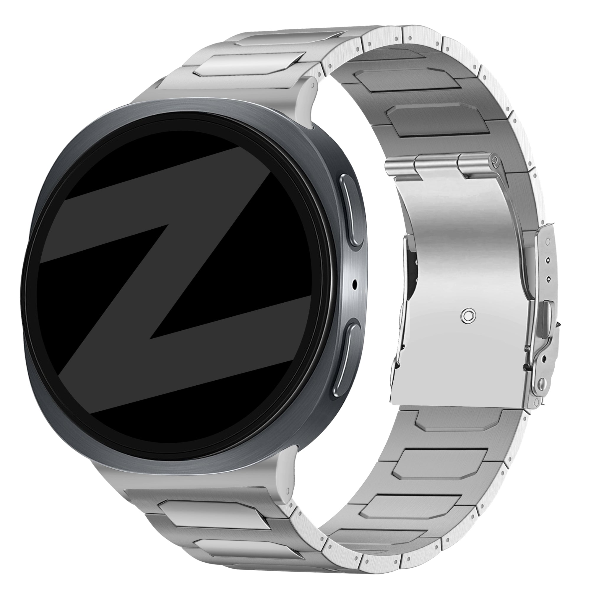 Bandz Correa titanio 'Deluxe' Samsung Galaxy Watch 8 Classic (plateado)