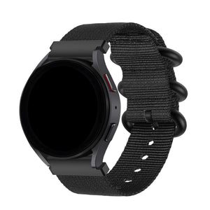 BALR Amazfit Bip 3 (Pro) Nylon Strap with Buckle (Black)