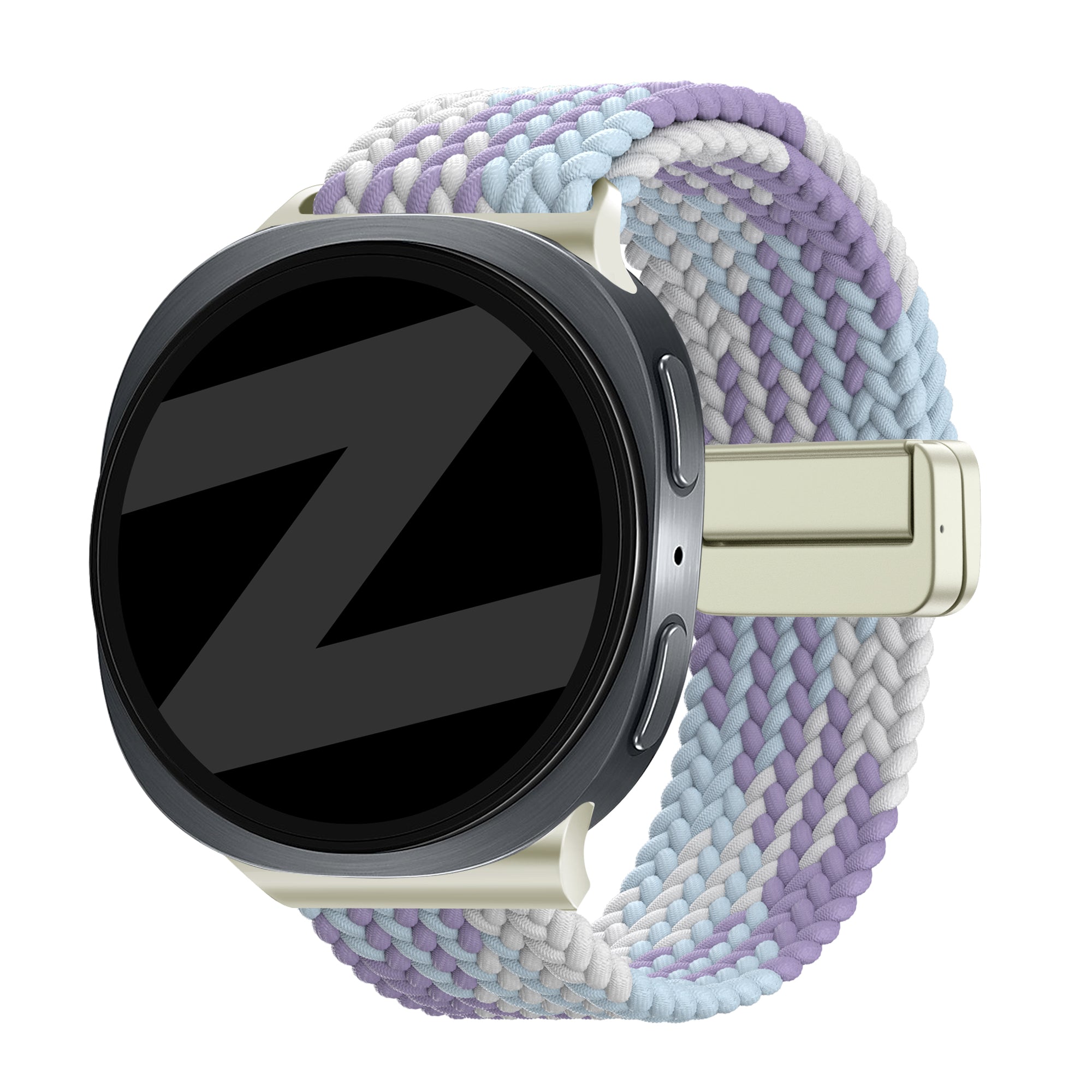 Bandz Correa trenzada magnética Samsung Galaxy Watch 8 - 44mm (morado mixto)