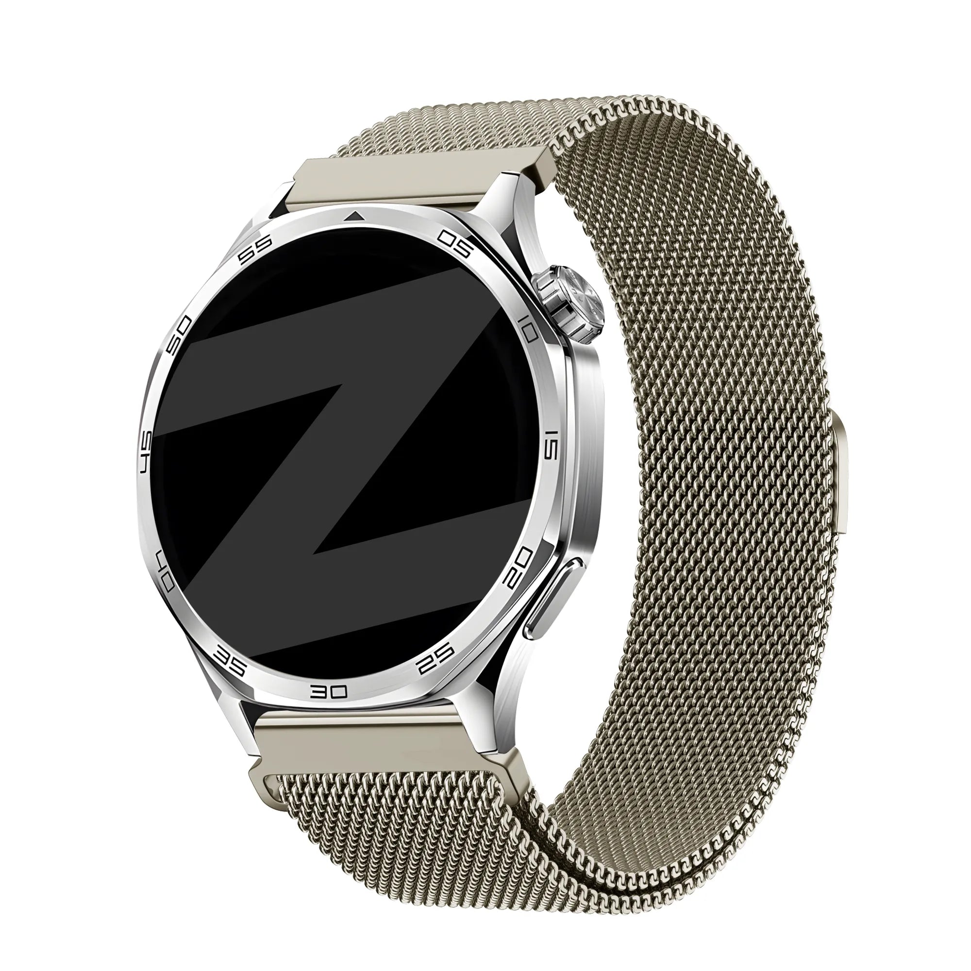 Bandz OnePlus Watch 4 - 47mm Milanese Strap 'Easy Fit' (Titanium)