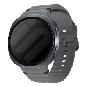Correa silicona ondulada Samsung Galaxy Watch 8 Classic (gris oscuro)