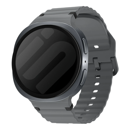 Correa silicona ondulada Samsung Galaxy Watch 8 Classic (gris oscuro)