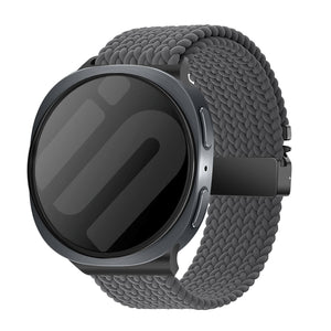 Correa tejida con hebilla Samsung Galaxy Watch 8 Classic (gris oscuro)