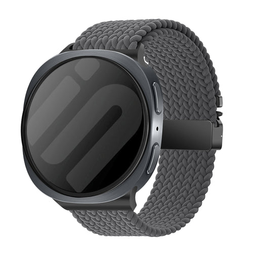 Correa tejida con hebilla Samsung Galaxy Watch 8 Classic (gris oscuro)