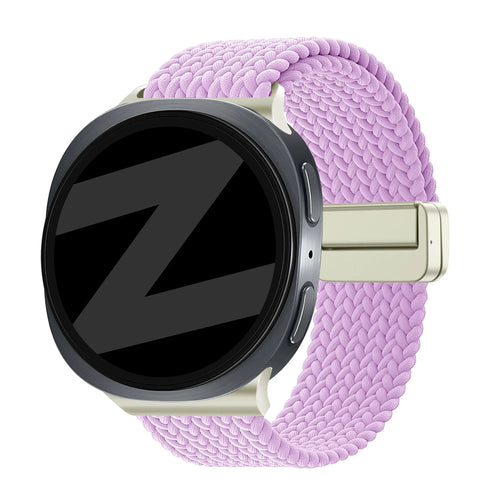 Bandz Samsung Galaxy Watch 9 - 44mm Magnetic Braided Strap (Lilac)
