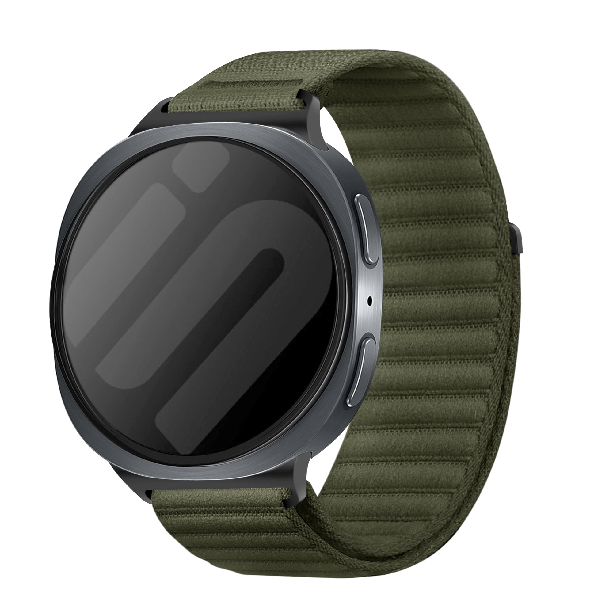 Correa nylon ondulada Samsung Galaxy Watch 9 - 40mm (verde oscuro)