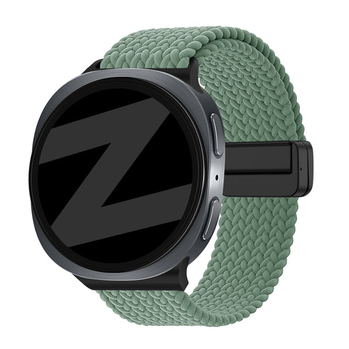 Bandz Correa trenzada magnética Samsung Galaxy Watch 8 - 44mm (pino verde)