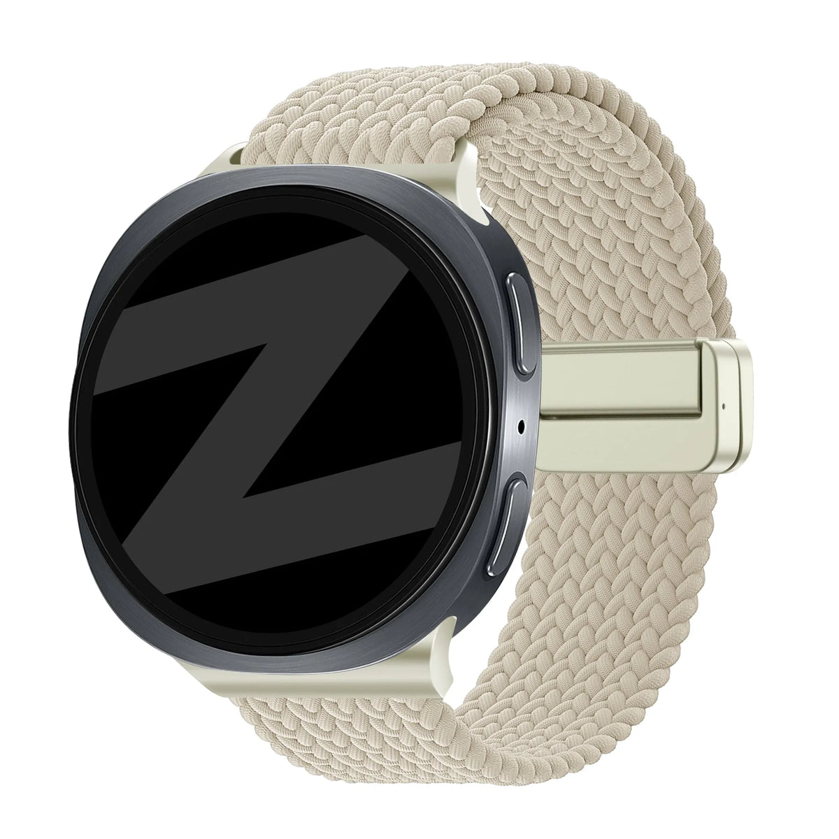 Bandz Correa trenzada magnética Samsung Galaxy Watch 9 - 44mm (blanco estrella)