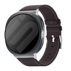 Correa cuero granulado Samsung Galaxy Watch 8 Classic (cafe marrón)