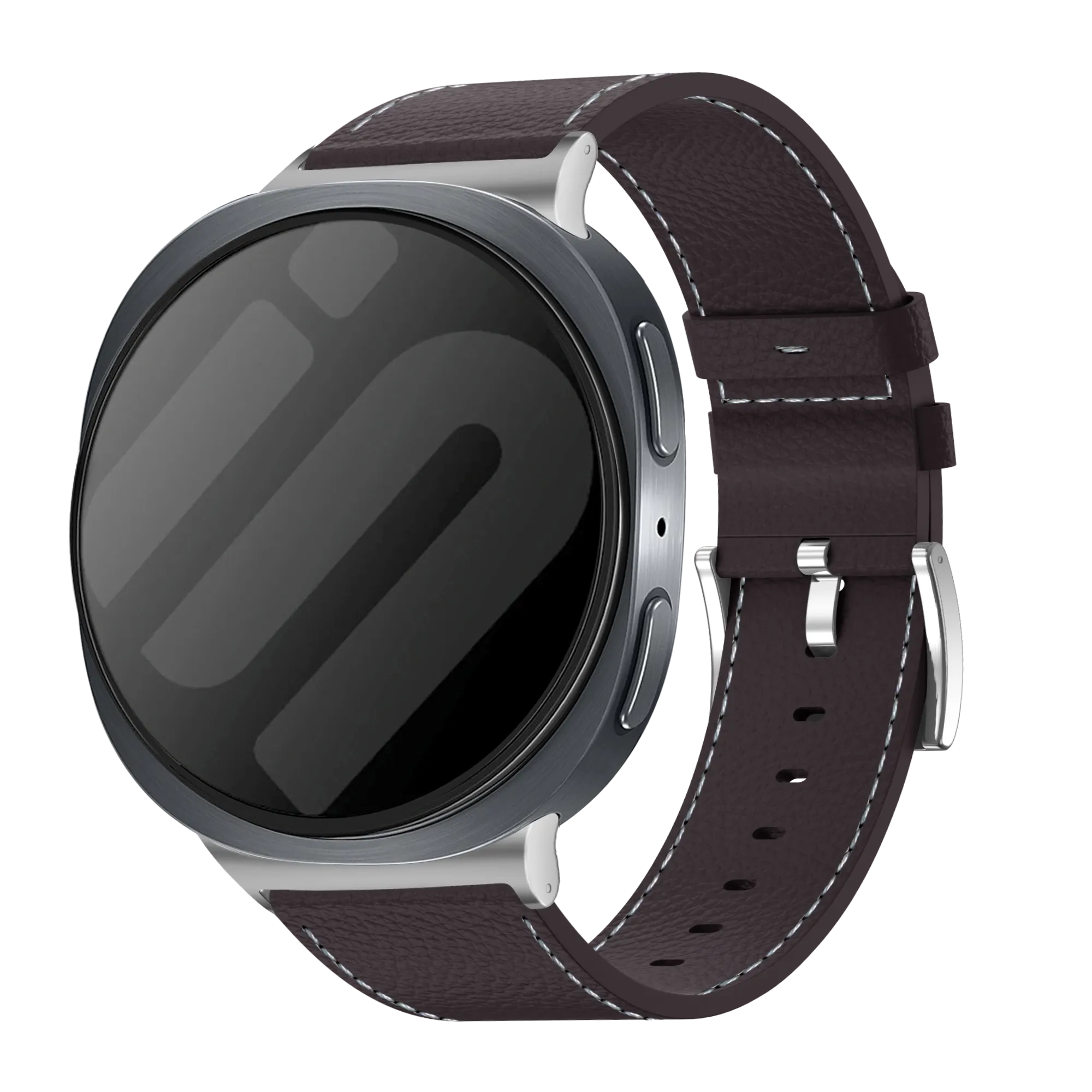 Samsung Galaxy Watch 8 Classic Leather Grain Strap (Coffee Brown)