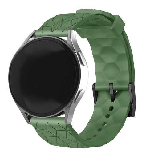 Correa silicona 'Hexágonos' Huawei Watch GT 7 Pro (verde militar)