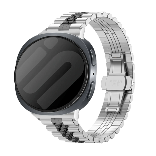 Samsung Galaxy Watch 8 - 44mm Jubilee Steel Strap (Silver/Black)