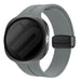 Correa silicona con hebilla Samsung Galaxy Watch 8 Classic (gris oscuro)