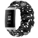 Correa scrunchie Fitbit Charge 4 (mezcla negro)