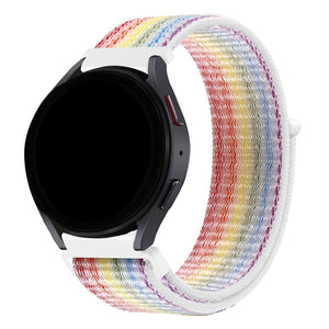 Bandz Amazfit Active 3 Premium Nylon Loop Strap (Multicolour)