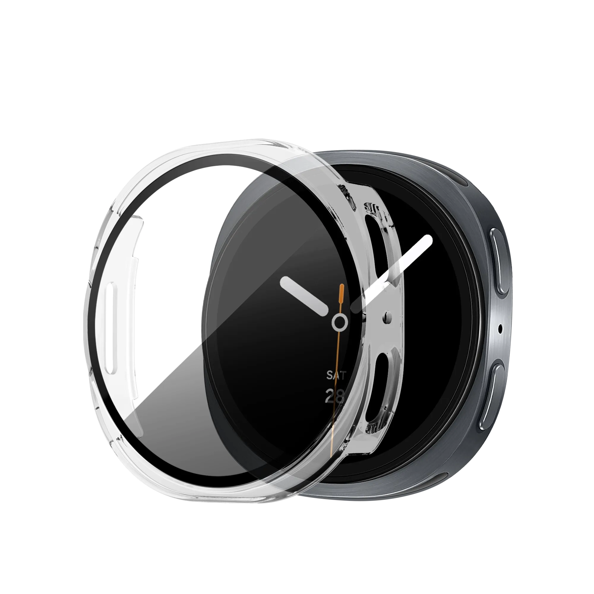 Bandz Samsung Galaxy Watch 8 - 44mm / 9 - 44mm PC Cover with Glass