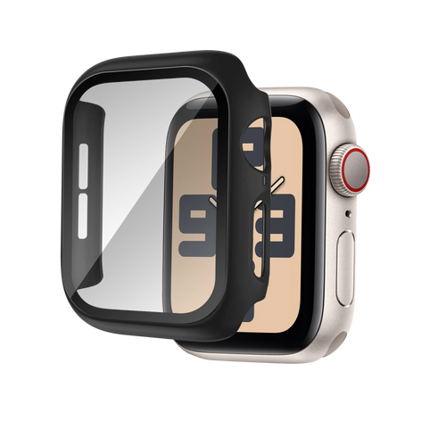 Bandz Funda PC con vidrio Apple Watch 10 & 11 (negro)